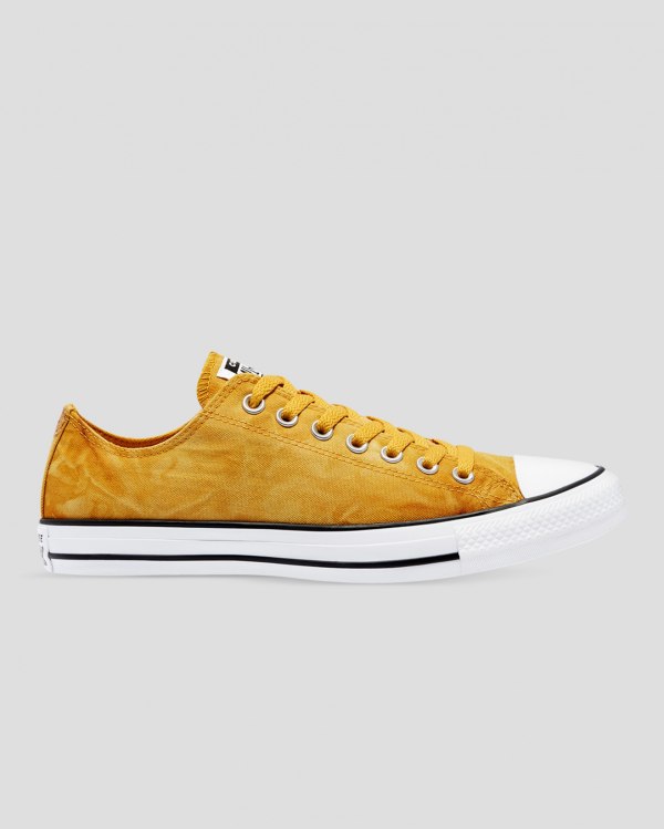 Converse Chuck Taylor All Star Summer Daze Wash Gul Sko Danmark - Converse Lave Sneakers Herre - 541